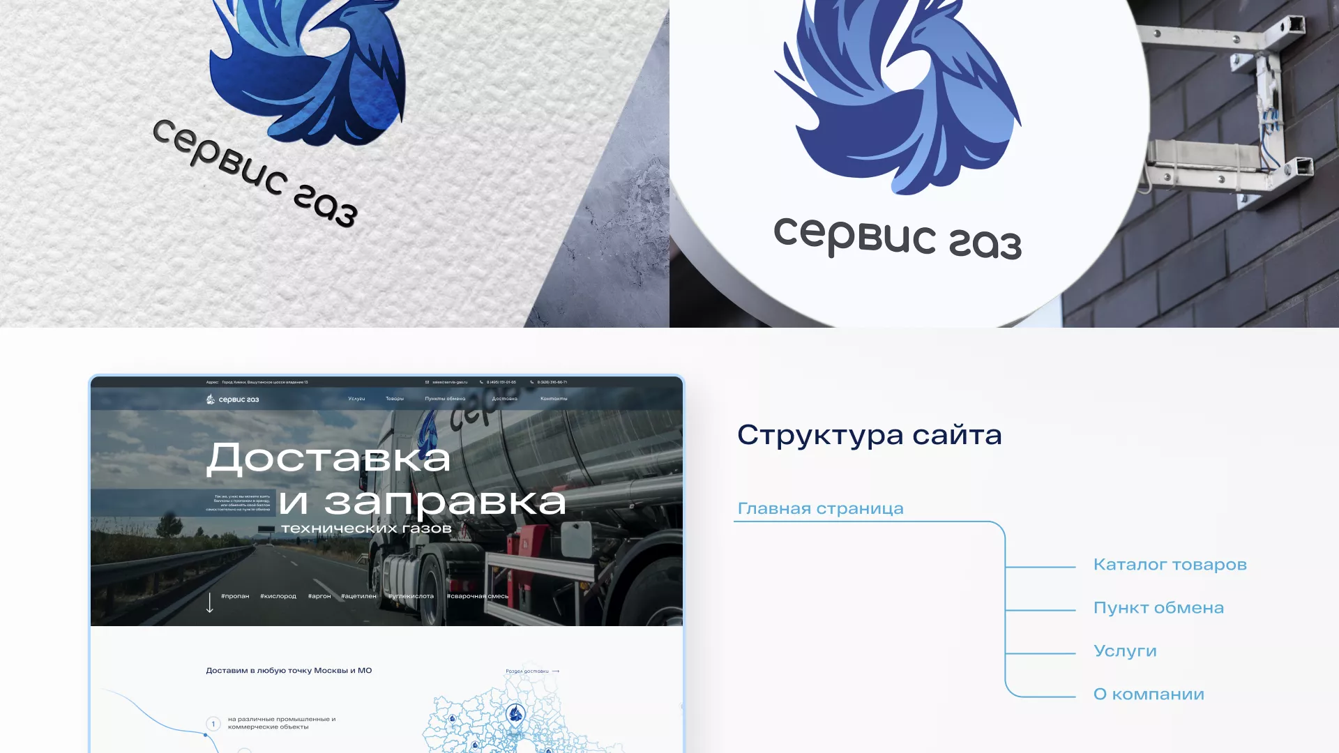 Создание сайта компании «Сервис газ» в Анапе