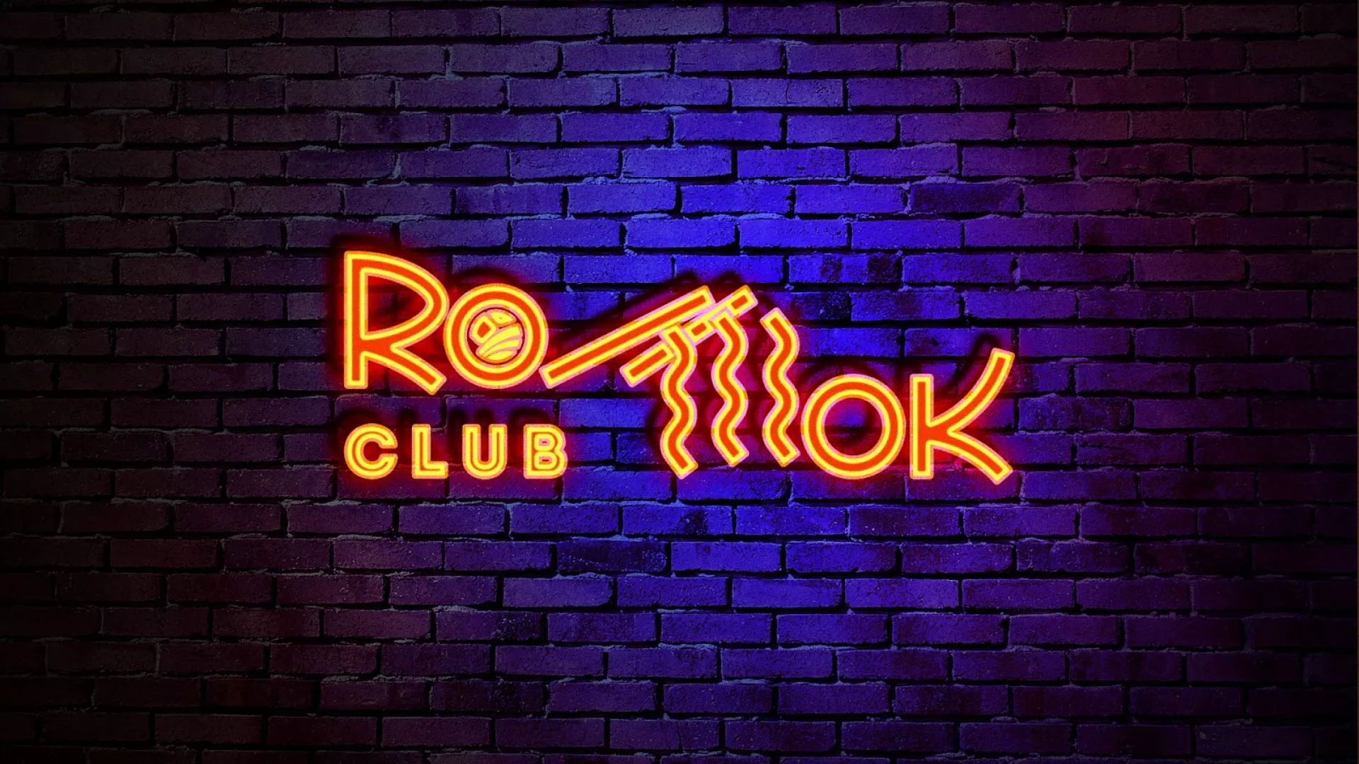 Разработка интерьерной вывески суши-бара «Roll Wok Club» в Анапе
