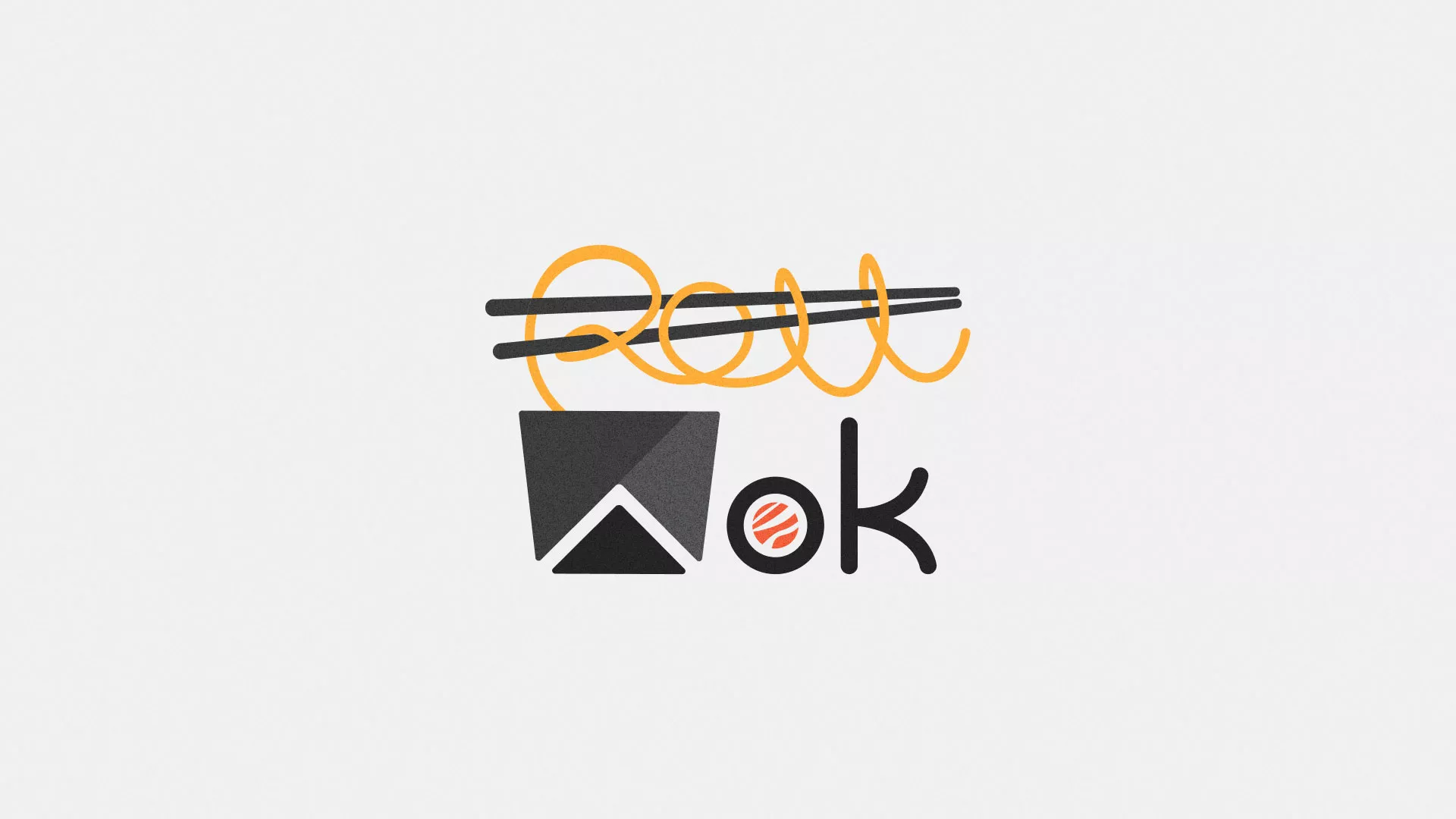 Разработка логотипа в Анапе для суши-бара «Roll Wok Club» Разработка логотипа в Анапе для суши-бара «Roll Wok Club»